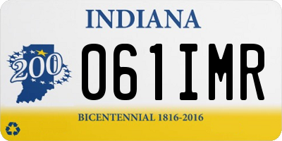 IN license plate 061IMR