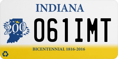 IN license plate 061IMT