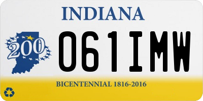IN license plate 061IMW