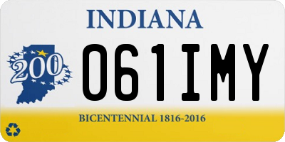 IN license plate 061IMY