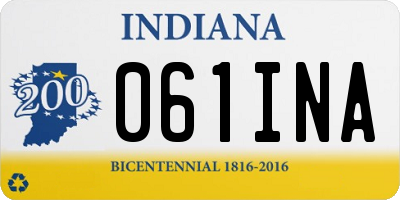 IN license plate 061INA