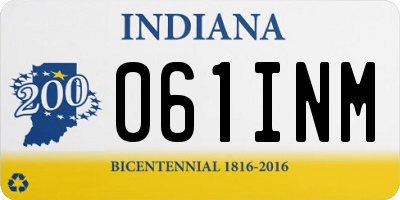 IN license plate 061INM