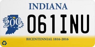 IN license plate 061INU
