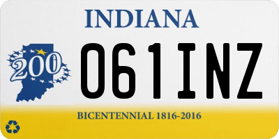 IN license plate 061INZ