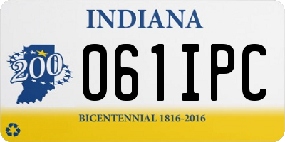 IN license plate 061IPC