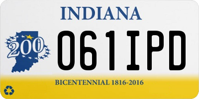 IN license plate 061IPD