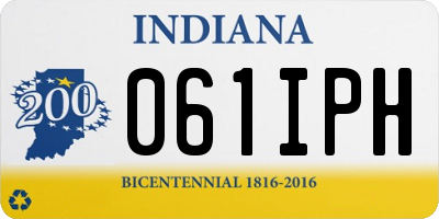 IN license plate 061IPH