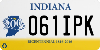 IN license plate 061IPK