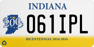 IN license plate 061IPL