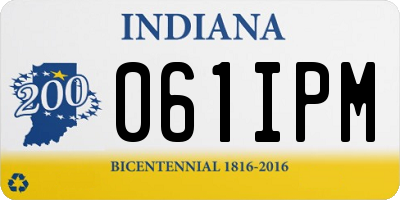 IN license plate 061IPM