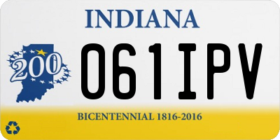 IN license plate 061IPV