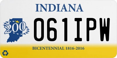 IN license plate 061IPW