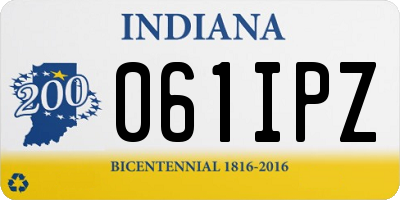 IN license plate 061IPZ