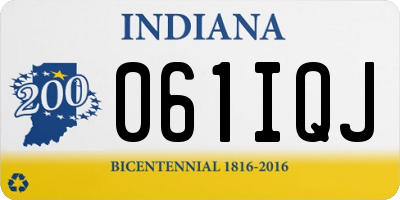 IN license plate 061IQJ