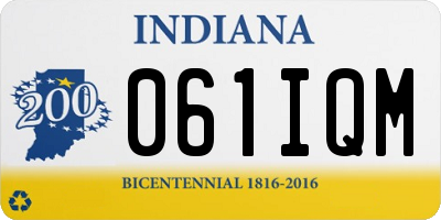 IN license plate 061IQM