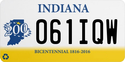 IN license plate 061IQW