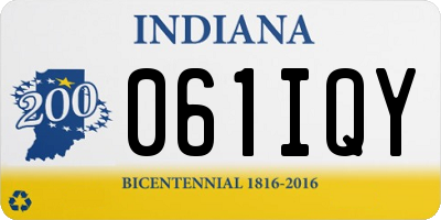 IN license plate 061IQY