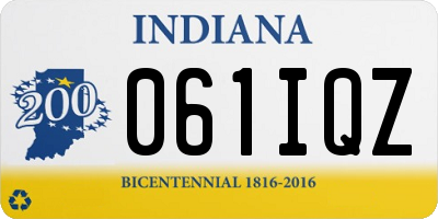 IN license plate 061IQZ