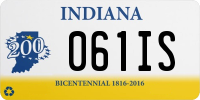 IN license plate 061IS