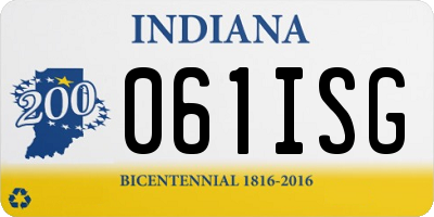 IN license plate 061ISG