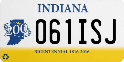 IN license plate 061ISJ