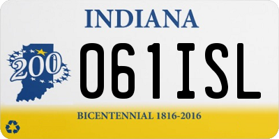 IN license plate 061ISL