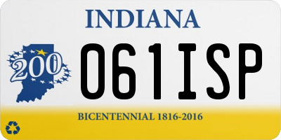 IN license plate 061ISP