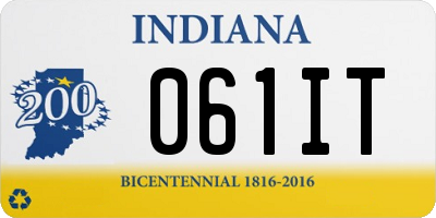 IN license plate 061IT