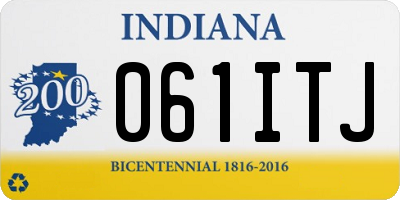 IN license plate 061ITJ