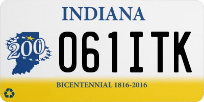 IN license plate 061ITK