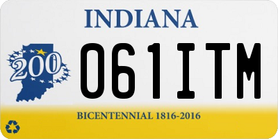 IN license plate 061ITM