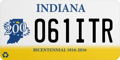 IN license plate 061ITR