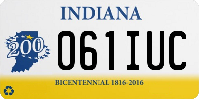 IN license plate 061IUC