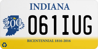 IN license plate 061IUG