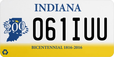 IN license plate 061IUU