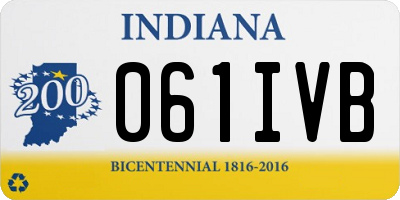 IN license plate 061IVB