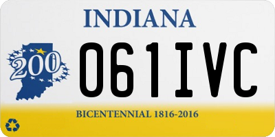 IN license plate 061IVC