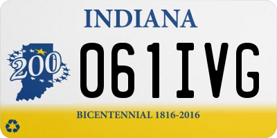 IN license plate 061IVG