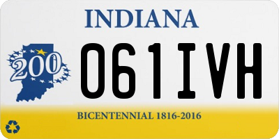 IN license plate 061IVH