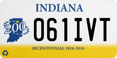 IN license plate 061IVT