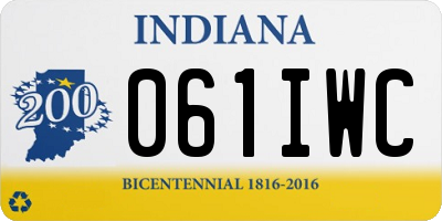 IN license plate 061IWC