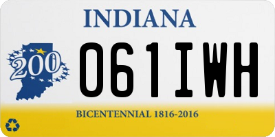 IN license plate 061IWH