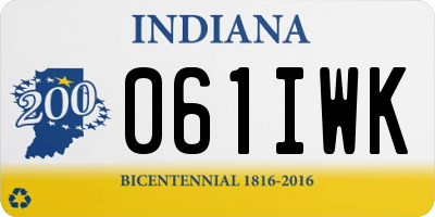 IN license plate 061IWK