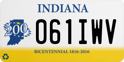 IN license plate 061IWV