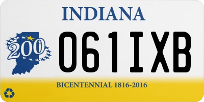 IN license plate 061IXB