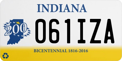 IN license plate 061IZA