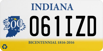 IN license plate 061IZD