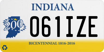 IN license plate 061IZE