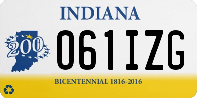 IN license plate 061IZG