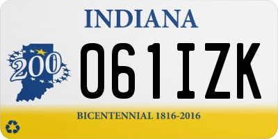IN license plate 061IZK